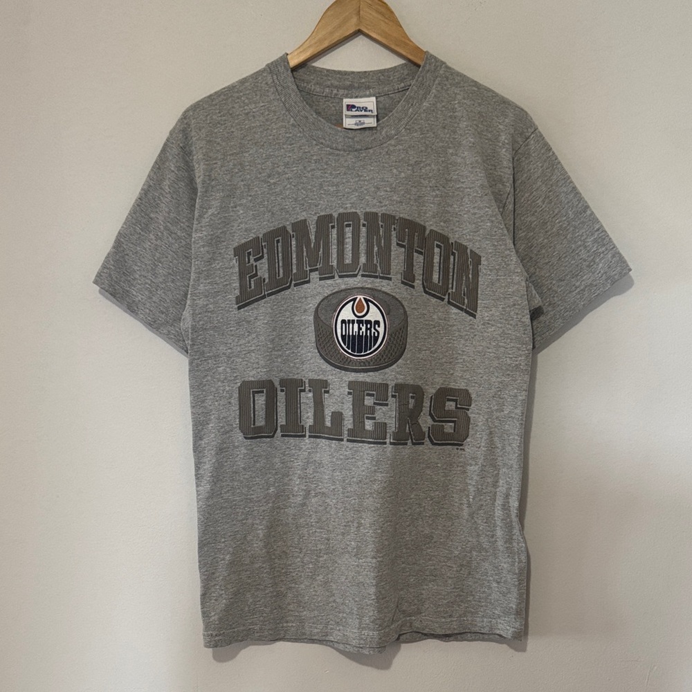 Vintage Edmonton Oilers T-Shirt / Medium / 90s / NHL / Pro Player